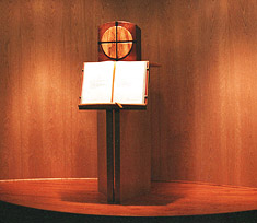 Holy Redeemer Prayer Chapel - Tabernacle with book holder